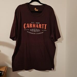 Carhartt Men's Dark Red Graphic Tee